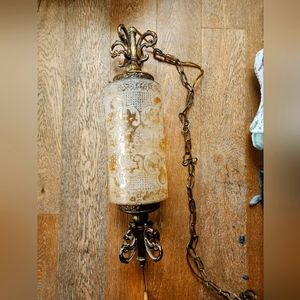 Vintage Nemo Champagne Glass Swag Lamp